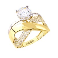 14K Asmina Gold Tektaş Alyanslar