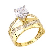 14K Asmina Gold Tektaş Alyanslar