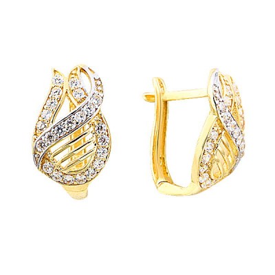 14K Asmina Gold Fantazi Küpeler