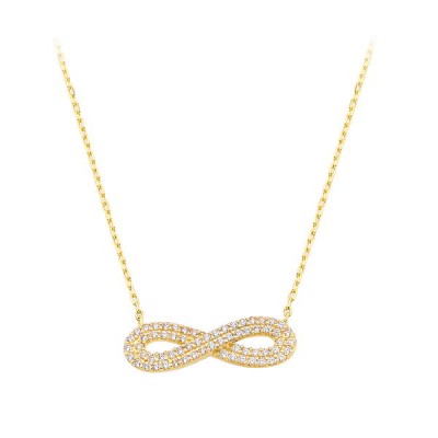 Asmina Gold Taşlı Kolye Uçları