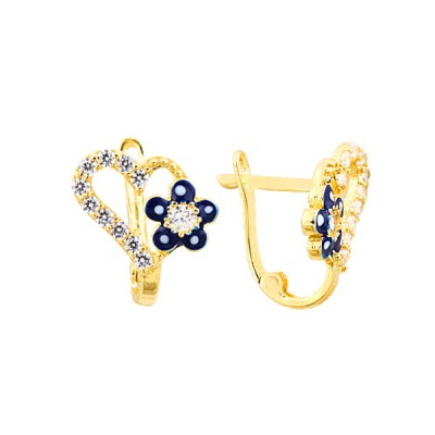 14K Asmina Gold Çocuk Küpeleri