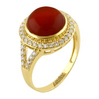 Asmina Gold Renkli Taşlı Yüzük Modelleri